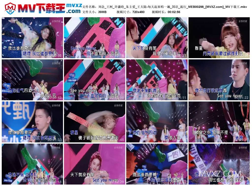 刘念_王柯_许潇晗_朱主爱_王大陆-每天起来唱一遍_国语_流行_MEB00298